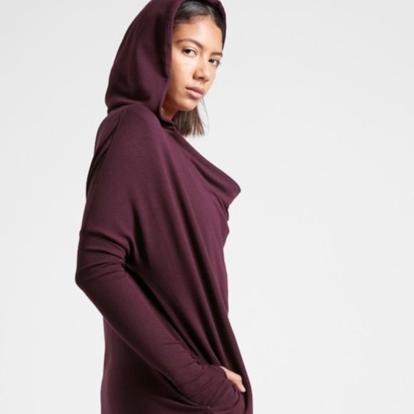 Athleta Tops - Athleta Purana Wrap Sweatshirt  Spiced Cabernet S